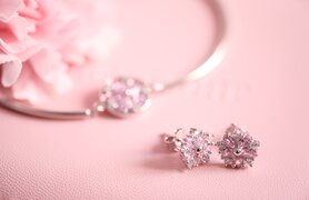 Pendientes pink dreams